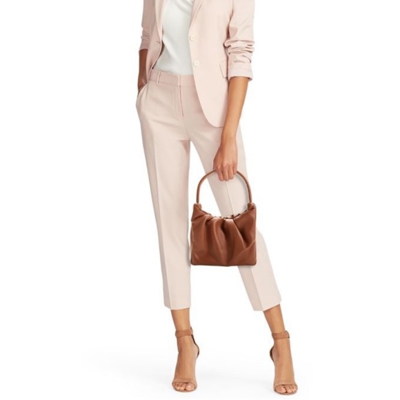 Staud accent leather shoulder bag (cream) - Picture 2 of 6